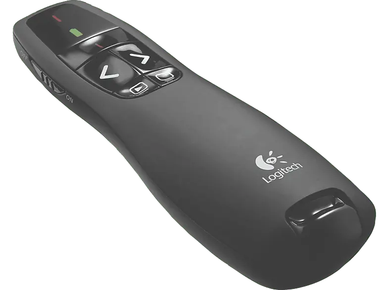 LOGITECH R400 Laserpointer, Präsentationsfernbedienung, Schwarz; Presenter----Presenter