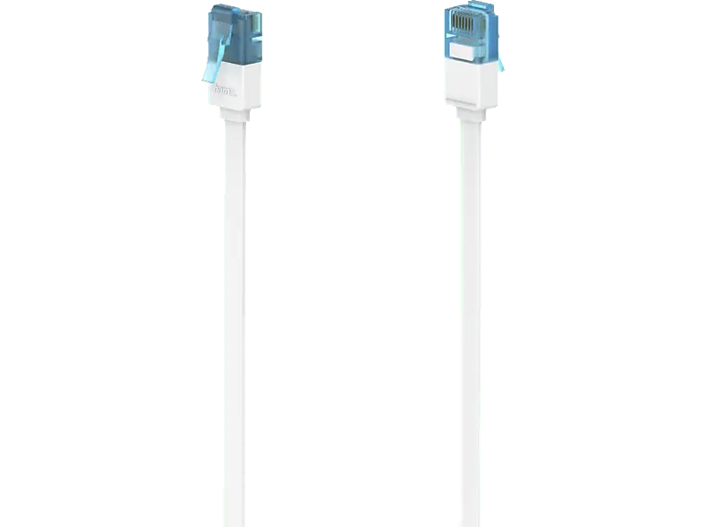 HAMA Netzwerkkabel, Cat-6a, 10 Gbit / s, U UTP, flach, 5,00 m