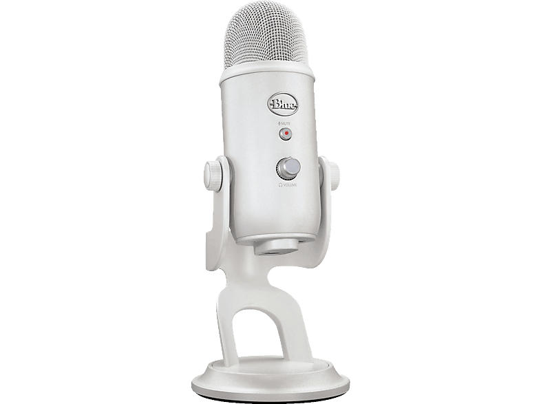 blue MicroPHoneS G Yeti Premium USB-Mikrofon mit mehreren Richtcharakteristiken und Blue VO!CE, Weiß / Aurora Collection; USB-Gaming-Mikrofon