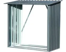 Kaminholzunterstand dobar Madera 163 x 83 x 154 cm grau