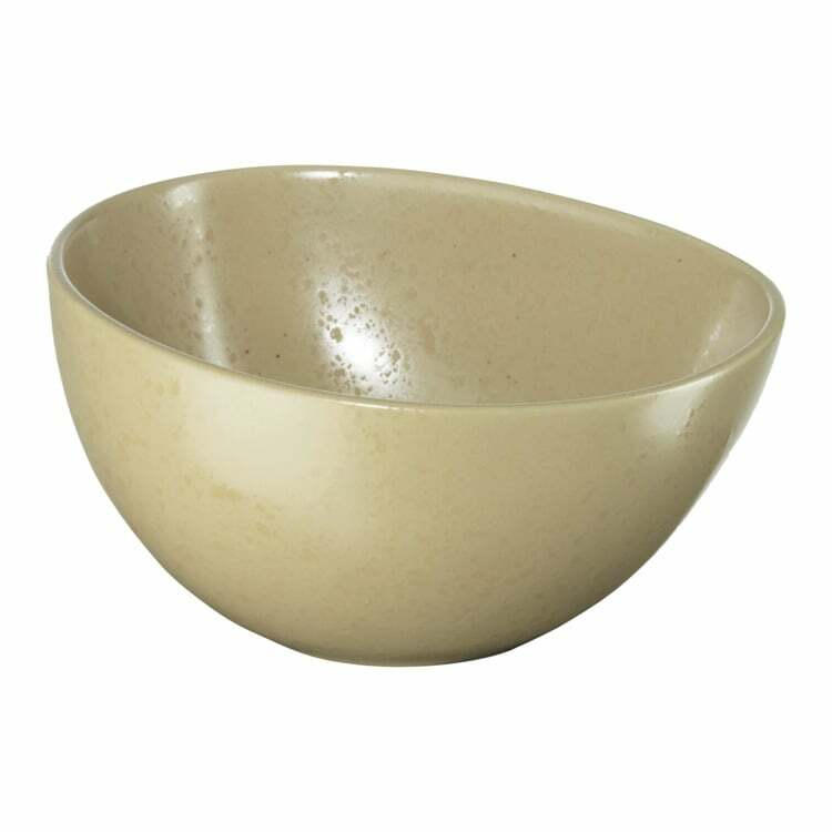 Schale CUBA, Keramik, beige