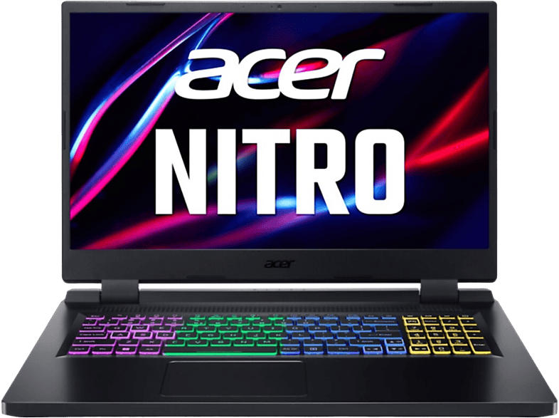 Acer Nitro 5 AN517-55-53PB Gaming Notebook, i5-12500H, 16 GB RAM, 512 SSD, RTX 4050, 17.3 Zoll Full-HD 144Hz, Win11 Home, Schwarz