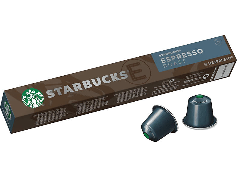 Starbucks Kaffeekapsel Espresso Roast (10 Stk., Kompatibles System: Nespresso); Kaffeekapseln 10 Stück (für Nespresso®)