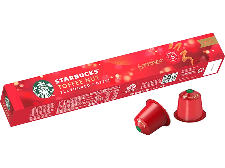 Starbucks Kaffeekapsel Toffee Nut (10 Stk., Kompatibles System: Nespresso); Kapseln