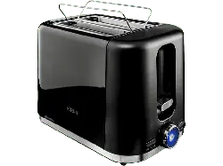 Koenic KTO 2210 B Toaster (Schwarz, 870 Watt, Schlitze: 2)