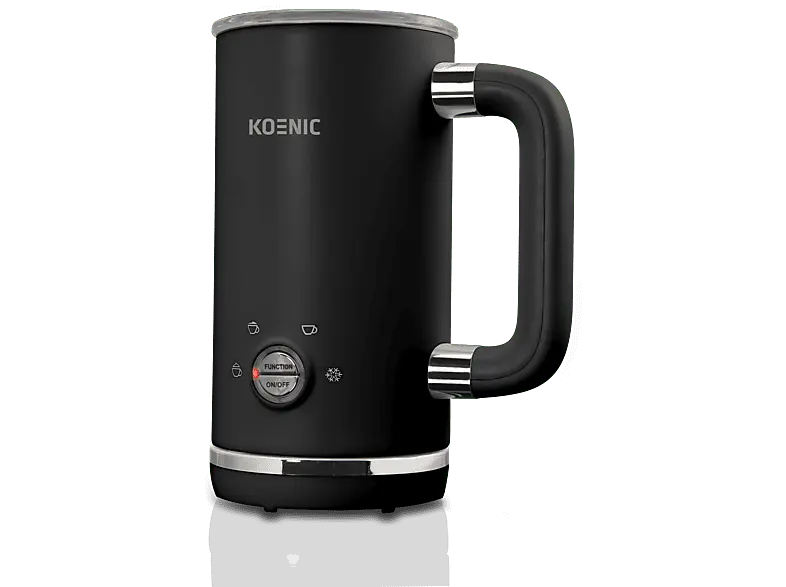 Koenic KMF 15321B Milchaufschäumer (Schwarz/Edelstahl, 500 Watt, 0,3 l)