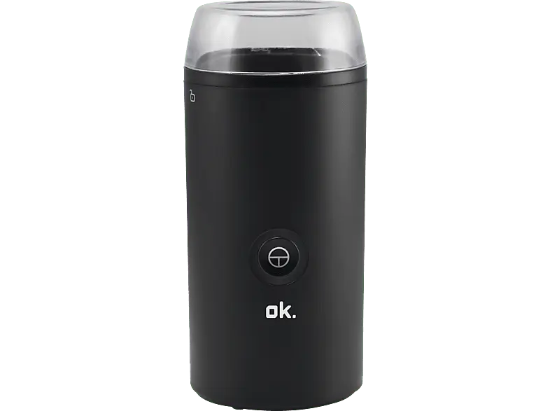 ok. OGC1821B Kaffeemühle (Schwarz, 180 Watt, Schlagmahlwerk)