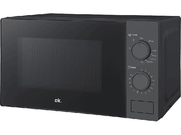 ok. OMWG 2025 B Grill Mikrowelle (700 Watt, Freistehend, 20 l, Schwarz)