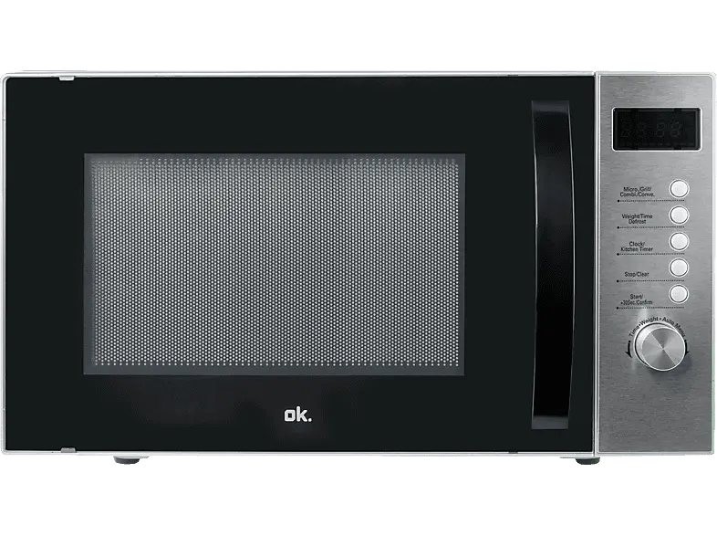 ok. OMW 3332 DM Mikrowelle Digital (800 Watt, Freistehend, 23 l, Silber)