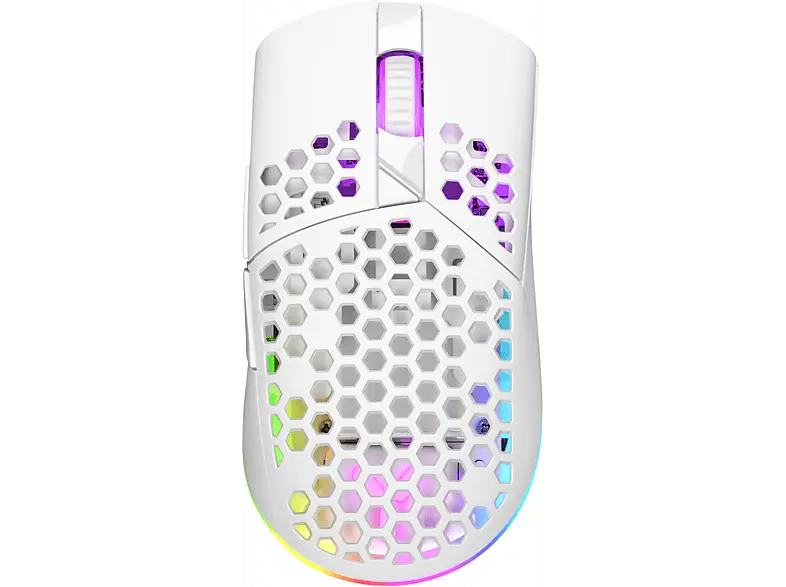 ISY Gaming Maus IGM-5000-WT Ultralight, Kabellos, Weiß