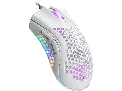 ISY Gaming Maus IGM 4500 Honeycomb, RGB, Kabelgebunden, Weiß