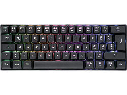 ISY Gaming Tastatur IGK-5000-BK Mini Size, RGB, Schwarz