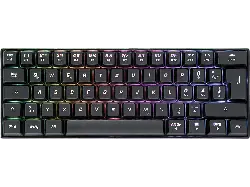 ISY Gaming Tastatur IGK-5000-BK Mini Size, RGB, Schwarz