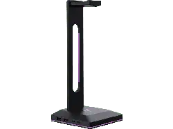 ISY RGB-Gaming-Headset-Ständer mit USB-Hub IGS-7000, Schwarz