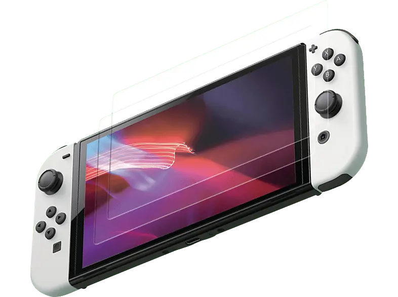 ISY IC-5016 Schutzglas für Nintendo Switch OLED, 2 Stück; Schutzglas für Nintendo Switch OLED (2 Stück)