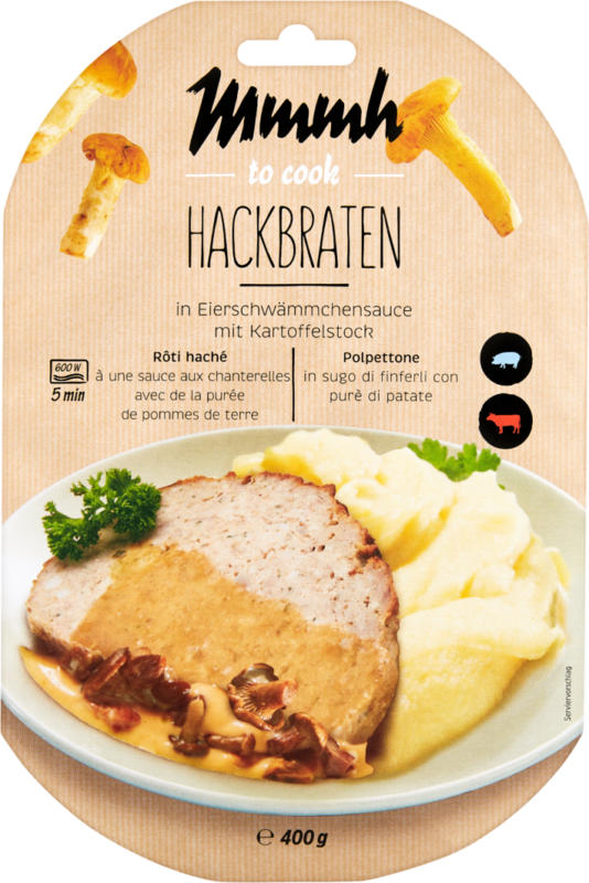 Mmmh Fertiggericht Hackbraten mit Kartoffelstock, 400 g