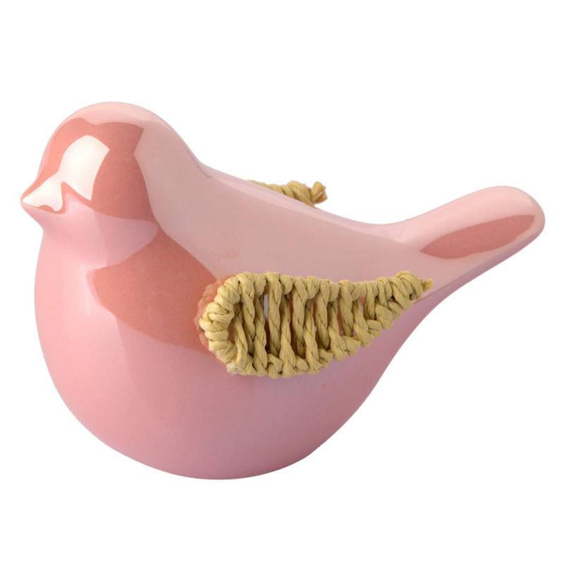 Deko-Vogel aus glänzender Keramik
