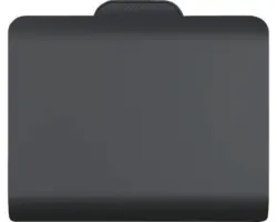 Toilettenpapierhalter Tiger Carv mit Deckel schwarz matt