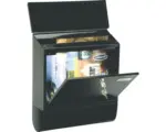 Hornbach Wandbriefkasten Rottner Villa Spezial 365 x 420 x 115 mm anthrazit mit Zeitungsrolle rund
