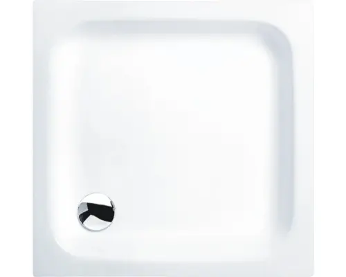 Flache Duschwanne Luxor 90x90x6,5 cm weiß