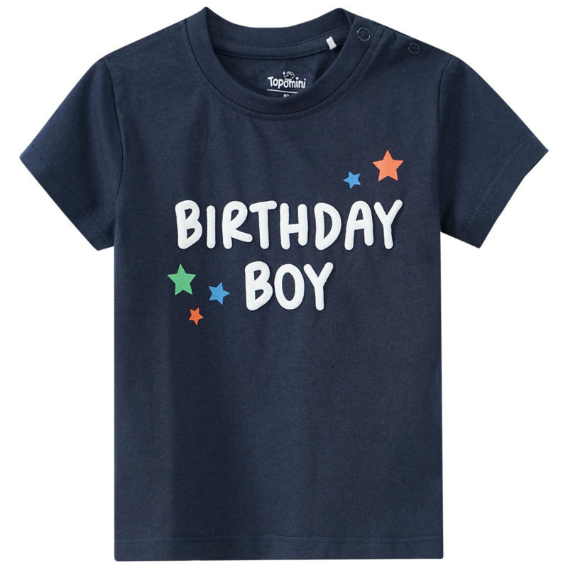 Baby T-Shirt mit Geburtstags-Schriftzug (Nur online)