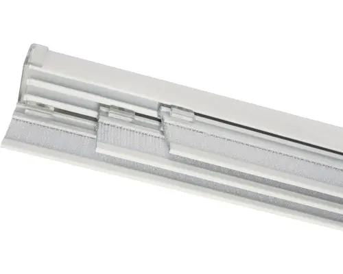 Flächenvorhangschiene Komfort Komplettset aluminium 3-läufig 170 cm