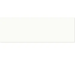 Steingut Wandfliese Snow White Stain 30x90 cm weiß matt rektifiziert