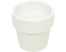 Übertopf Keramik Olivia Ø 5,5 cm H 6 cm weiß