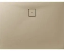 Extraflache Reckteck-Duschwanne Breuer Modern Line Steinoptik Sandstein 140x80x4 cm