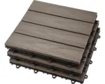 Hornbach Klickfliese Konsta 3D WPC 30 x 30 cm braun