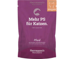 Katzenfutter nass Herrmann´s Pferd mit Karotten und Kokosflocken 100 g