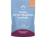 Hornbach Katzenfutter nass Herrmann´s Fisch mit Shrimps mit Grünlippmusche 100 g