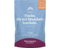 Katzenfutter nass Herrmann´s Fisch mit Shrimps mit Grünlippmusche 100 g