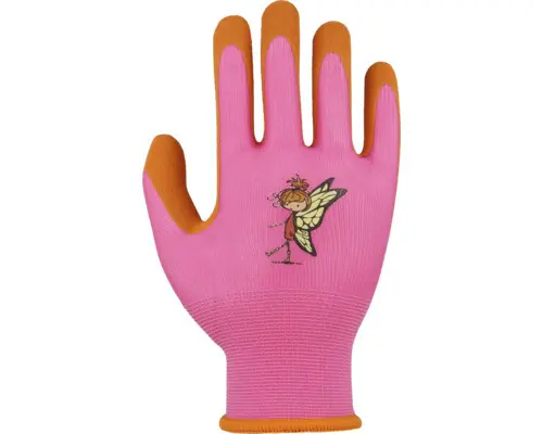 Kinderhandschuh Floralie Uni Gr. 3 orange pink