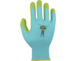 Hornbach Kinderhandschuh Floralie Uni Gr. 4 grün blau