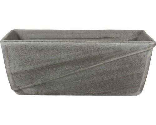 Blumenkasten Spang Terrakotta 40x19x16 cm grau