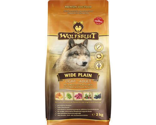 Hundefutter trocken WOLFSBLUT Wide Plain Light 2 kg