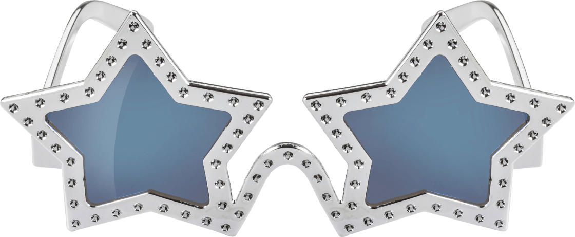 SUNDANCE Partybrille Sternenform