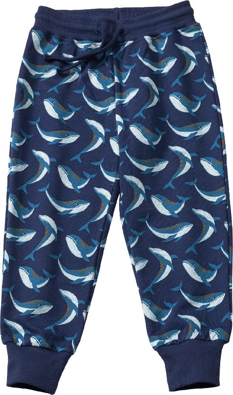 ALANA Jogginghose Pro Climate mit Wal-Muster, blau, Gr. 122