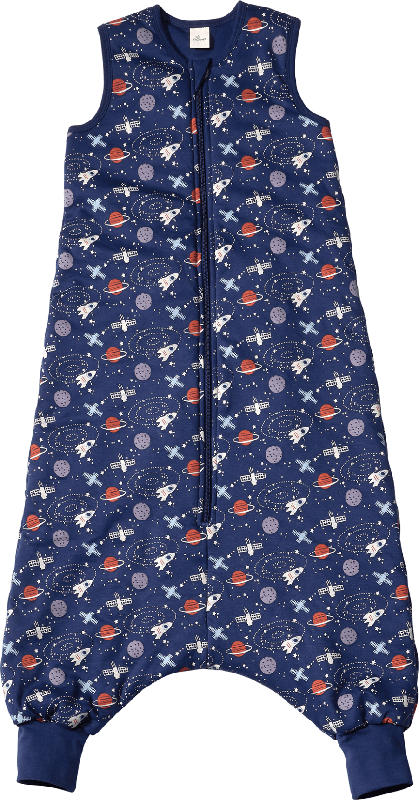 ALANA Schlafsack mit Beinen 2 TOG, mit Weltraum-Muster, blau, 110 cm