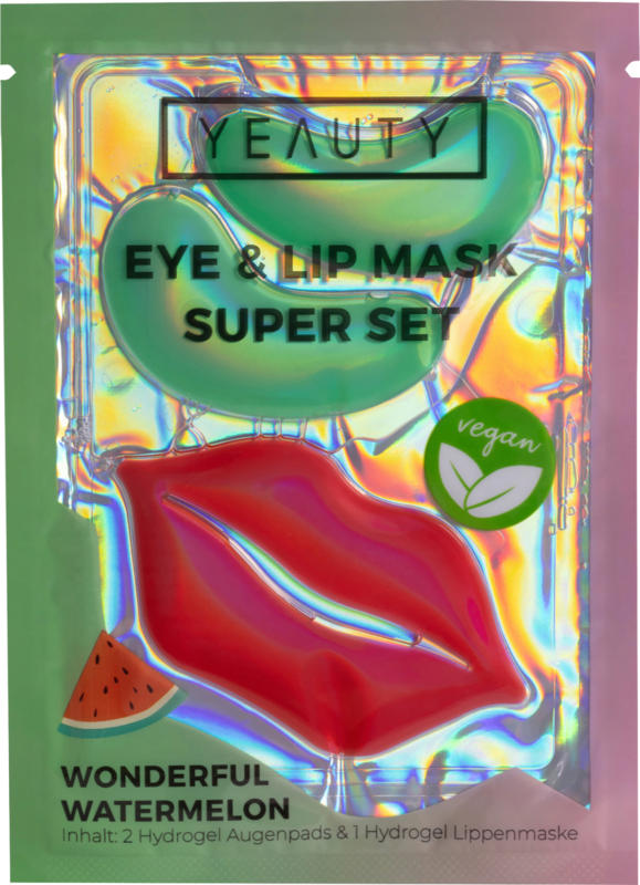 Yeauty Augen- und Lippenpatches Set Wonderful Watermelon 3tlg