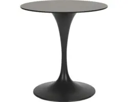 Gartentisch Acamp Tulip Ø 70 H 72 cm HPL anthrazit rund Pflegeleicht Schmutzabweisend Wetterfest
