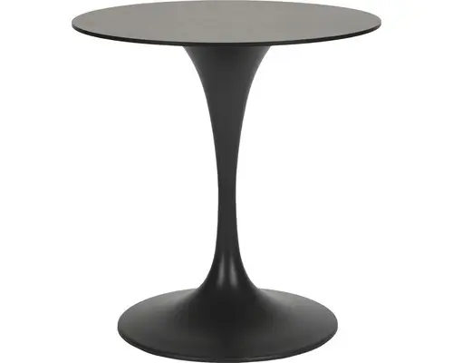 Gartentisch Acamp Tulip Ø 70 H 72 cm HPL anthrazit rund Pflegeleicht Schmutzabweisend Wetterfest