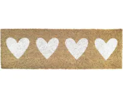 Kokosmatte Hearts 25x75 cm