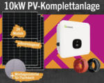 Hornbach PV-Komplettanlage 24 Module 10 kWp inkl. Hybrid-Wechselrichter und Montagematerial für Flachdach