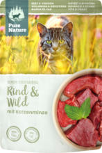 dm-drogerie markt Pure Nature Nassfutter Katze mit Rind & Wild, Adult - bis 31.03.2024