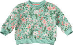 dm-drogerie markt ALANA Sweatshirt Pro Climate mit Blumen-Muster, grün, Gr. 86 - bis 31.03.2024