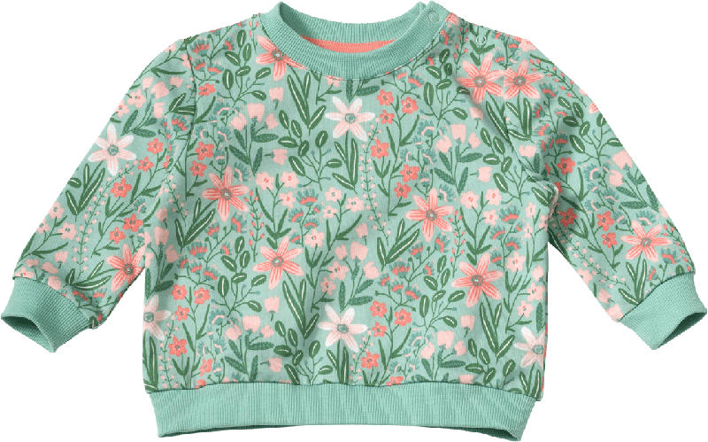ALANA Sweatshirt Pro Climate mit Blumen-Muster, grün, Gr. 74