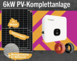 Hornbach PV-Komplettanlage 14 Module 6 kWp inkl. Hybrid-Wechselrichter und Montagematerial für Welleternit