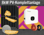 Hornbach PV-Komplettanlage 18 Module 8 kWp inkl. Hybrid-Wechselrichter und Montagematerial für Welleternit